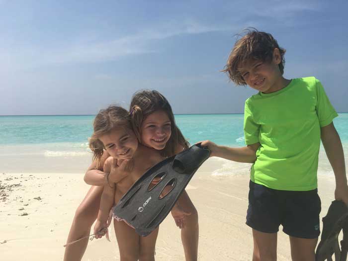 Maldive con i bambini